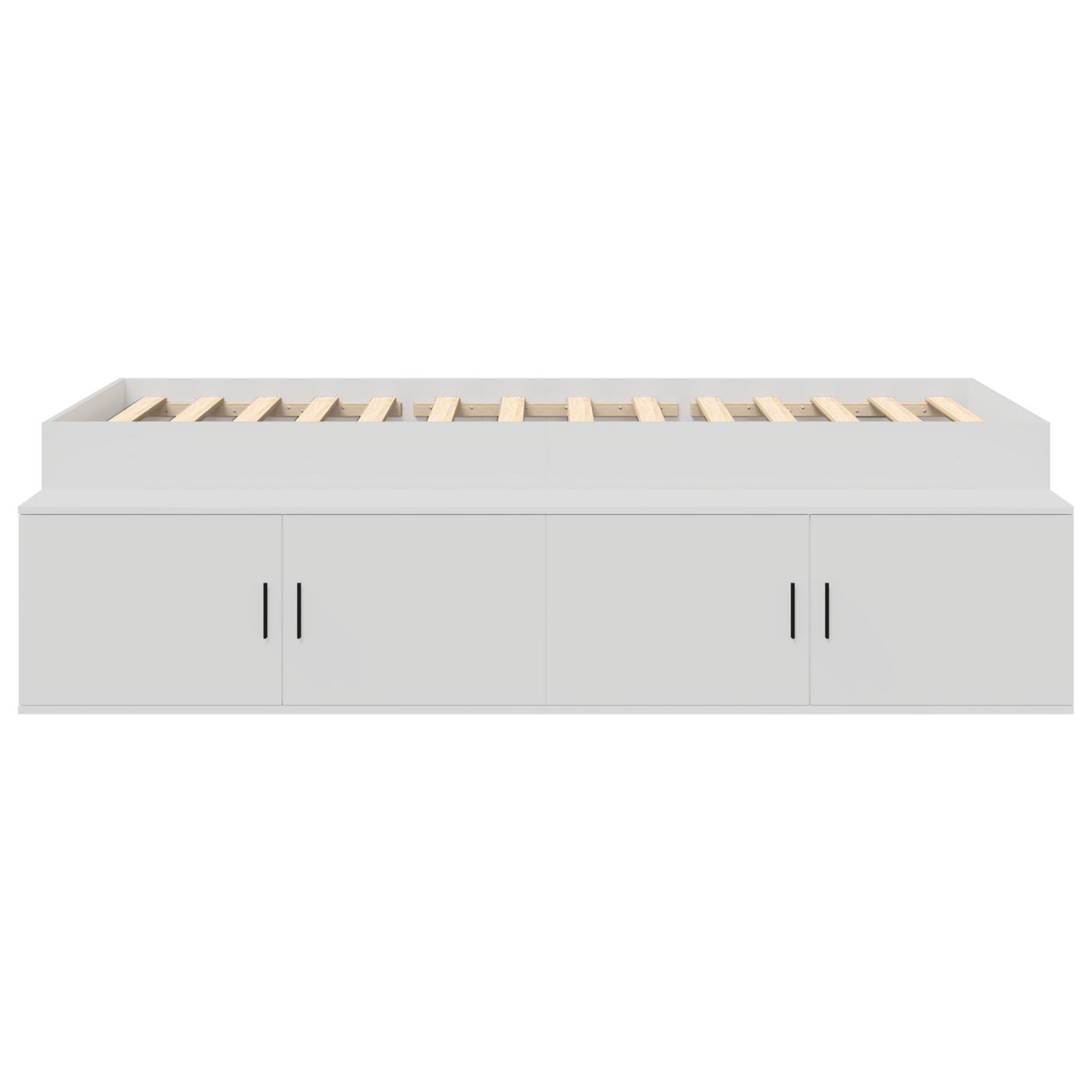 Opbevarings Sengestel Hvid 90x200 Cm - billede 6