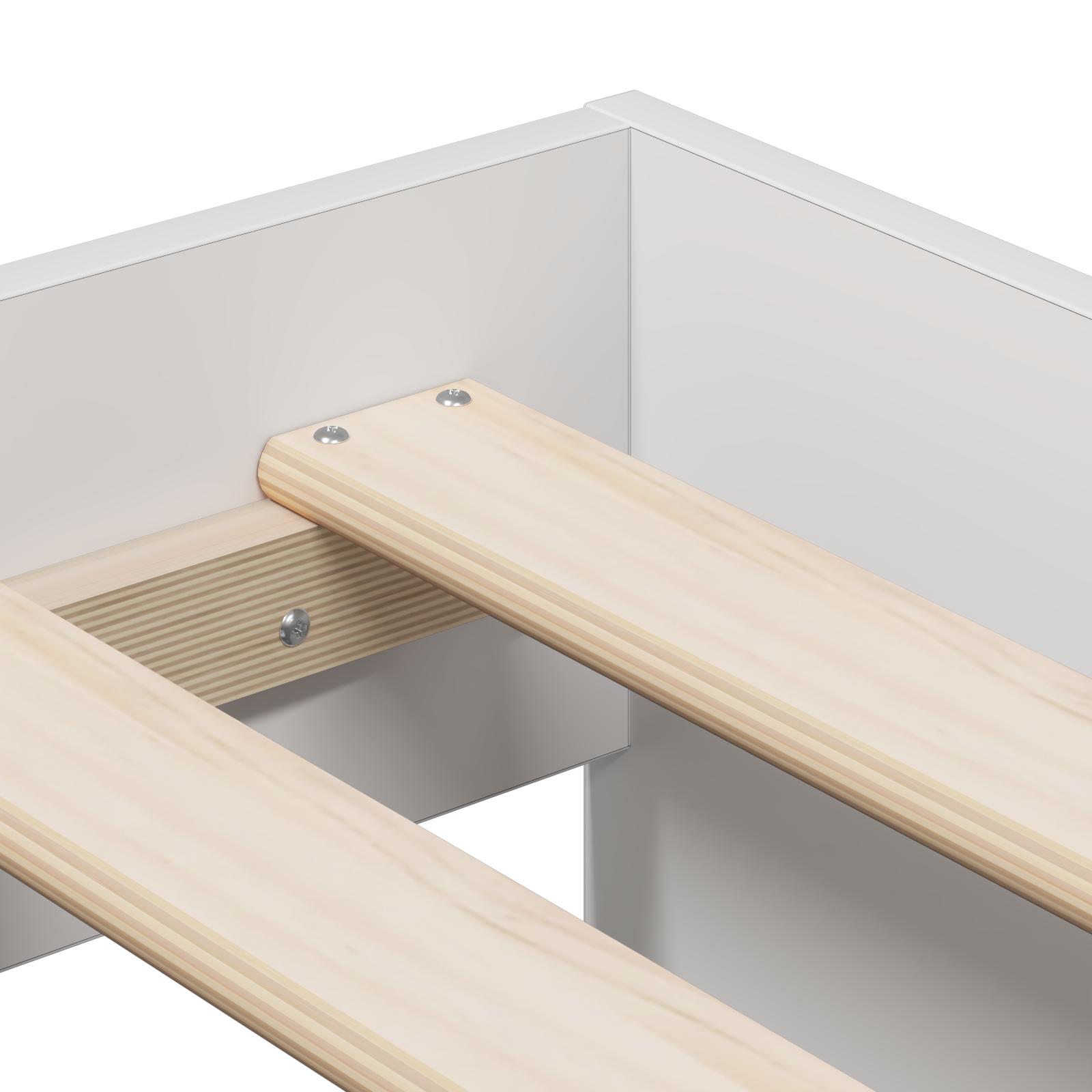 Opbevaringsseng Hvid 80x200 Cm - billede 9