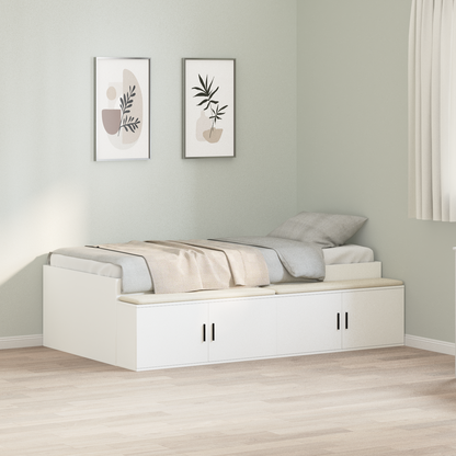 Opbevaringsseng Hvid 80x200 Cm - hovedbillede