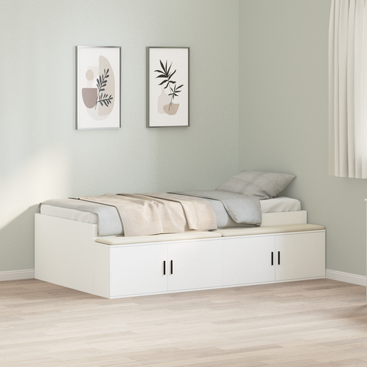 Opbevaringsseng Hvid 80x200 Cm - hovedbillede