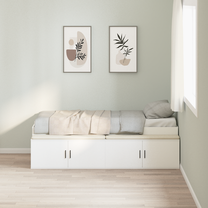 Opbevaringsseng Hvid 80x200 Cm - billede 4