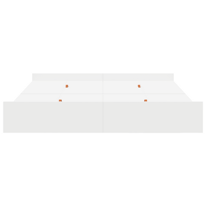 Seng med Opbevaring med Skuffe med Hovedgærde med Opbevaring Hvid 200 X 200 Cm - billede 6