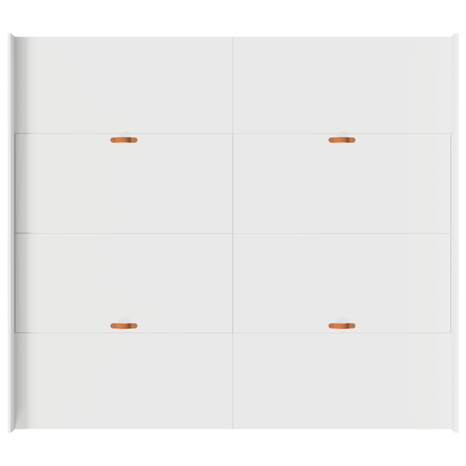 Seng med Opbevaring med Skuffe med Hovedgærde med Opbevaring Hvid 200 X 200 Cm - billede 8
