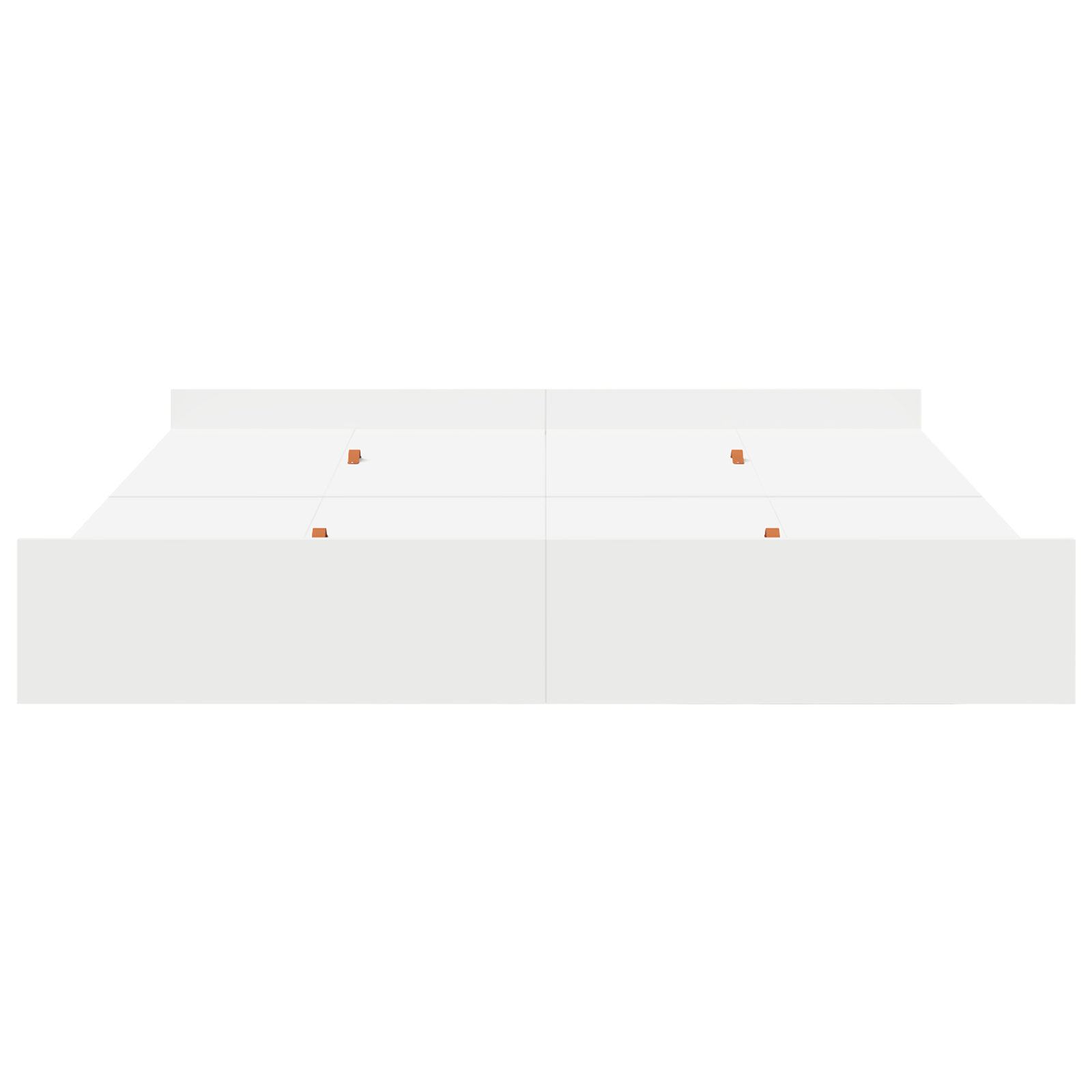 Seng med Opbevaring med Skuffe med Hovedgærde med Opbevaring Hvid 180 X 200 Cm - billede 6