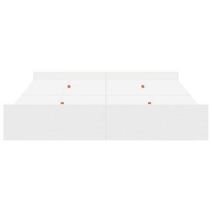 Seng med Opbevaring med Skuffe med Hovedgærde med Opbevaring Hvid 140 X 200 Cm - billede 6