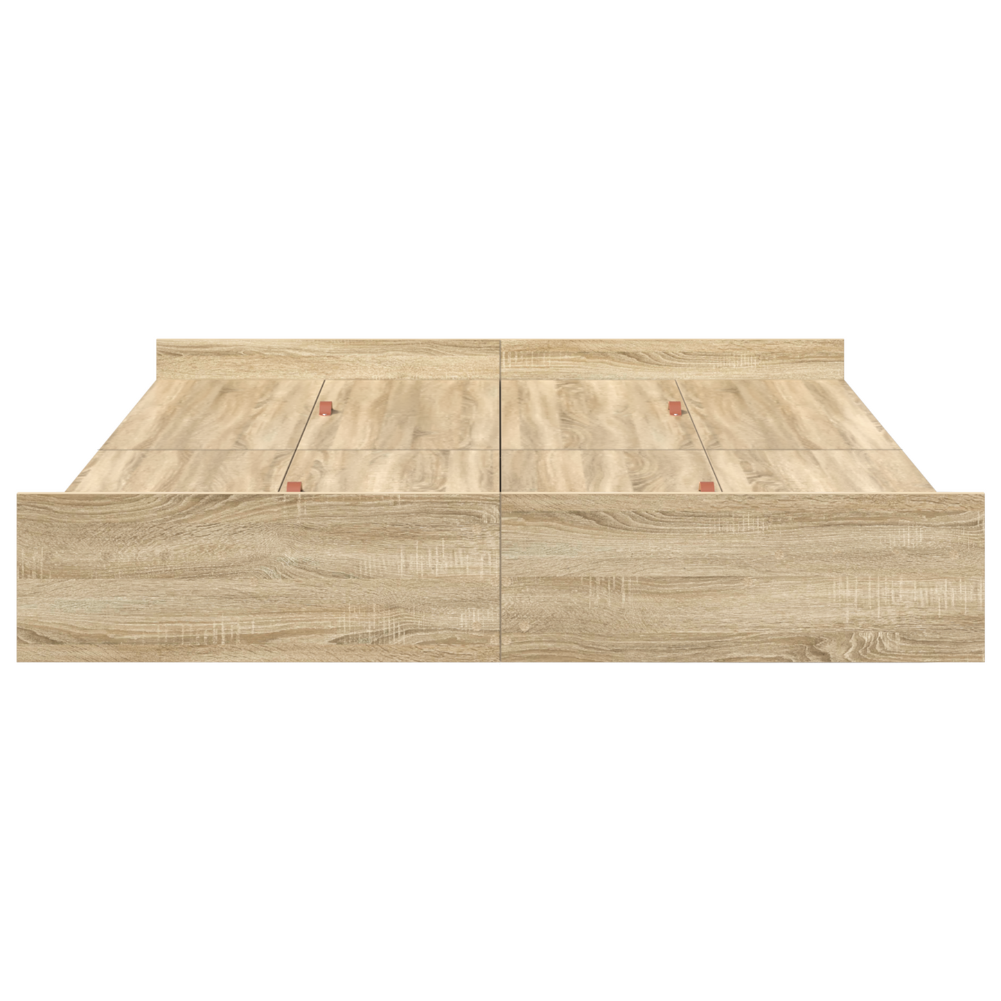 Seng med Opbevaring med Skuffe Sonoma-eg 140 X 190 Cm Melamin - billede 6