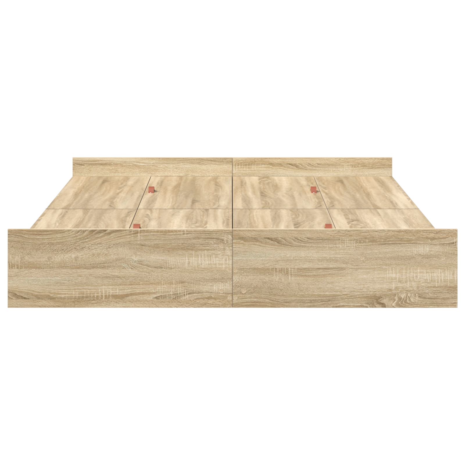 Seng med Opbevaring med Skuffe Sonoma-eg 140 X 190 Cm Melamin - billede 6