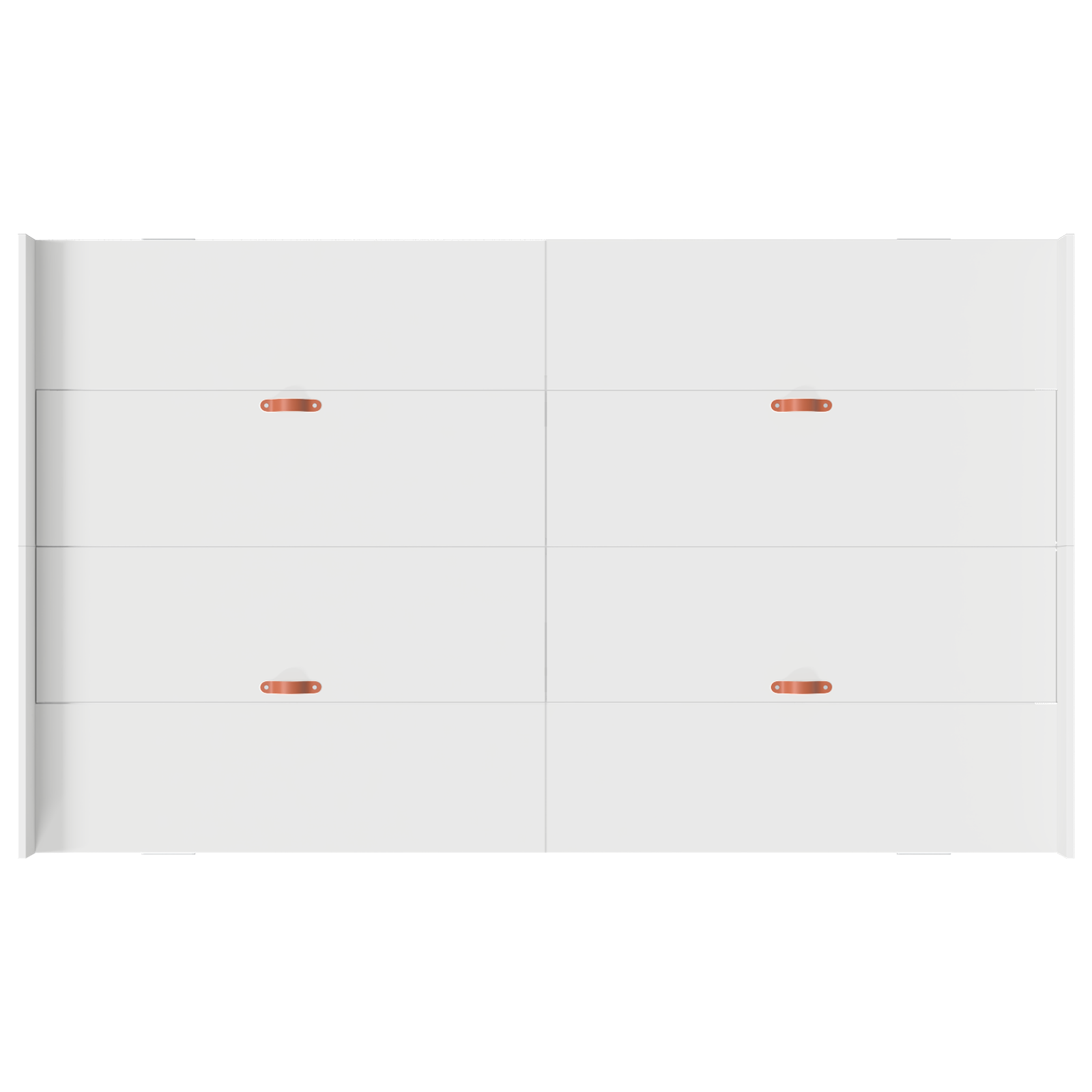Seng med Opbevaring Hvid 120 X 190 Cm Melaminbelagt Træ - billede 8