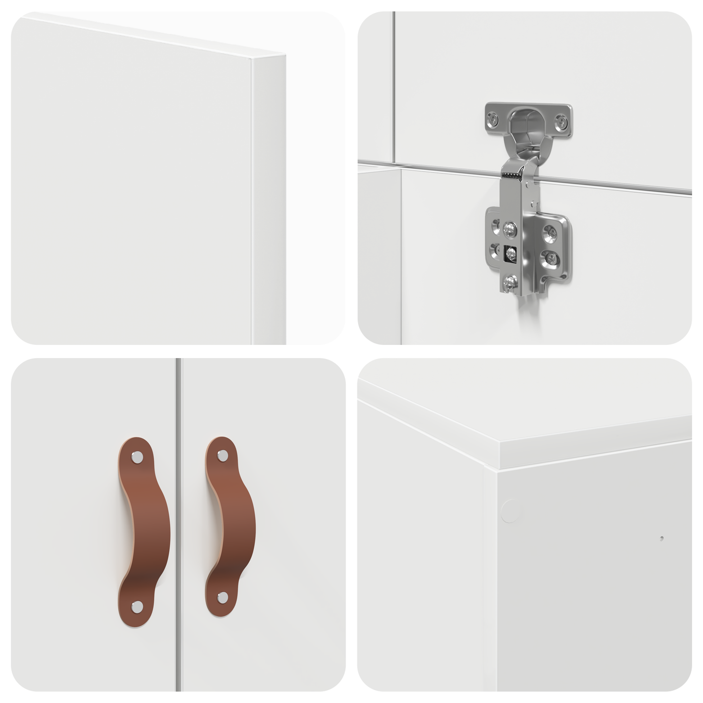 Sengestel Med Opbevaring Hvid 80 X 200 Cm Konstrueret Træ