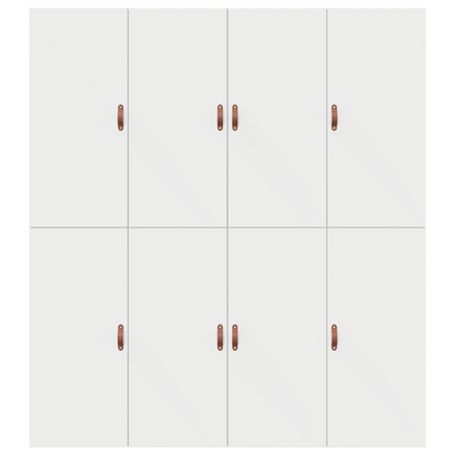 Sengestel Med Opbevaring Hvid 200 X 200 Cm Konstrueret Træ