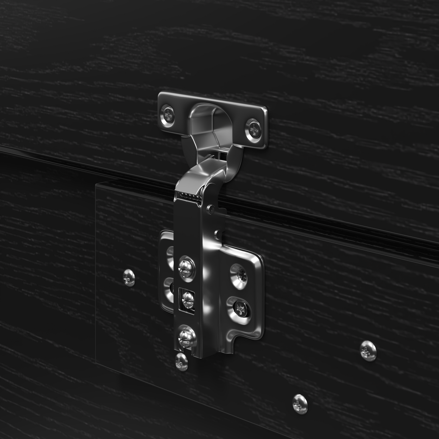 Sengestel Med Opbevaring Sort Eg 200 X 200 Cm Konstrueret Træ