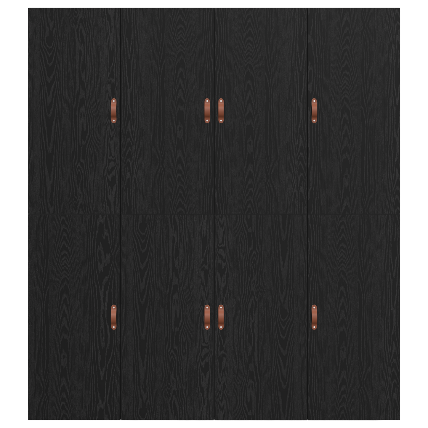 Sengestel Med Opbevaring Sort Eg 200 X 200 Cm Konstrueret Træ