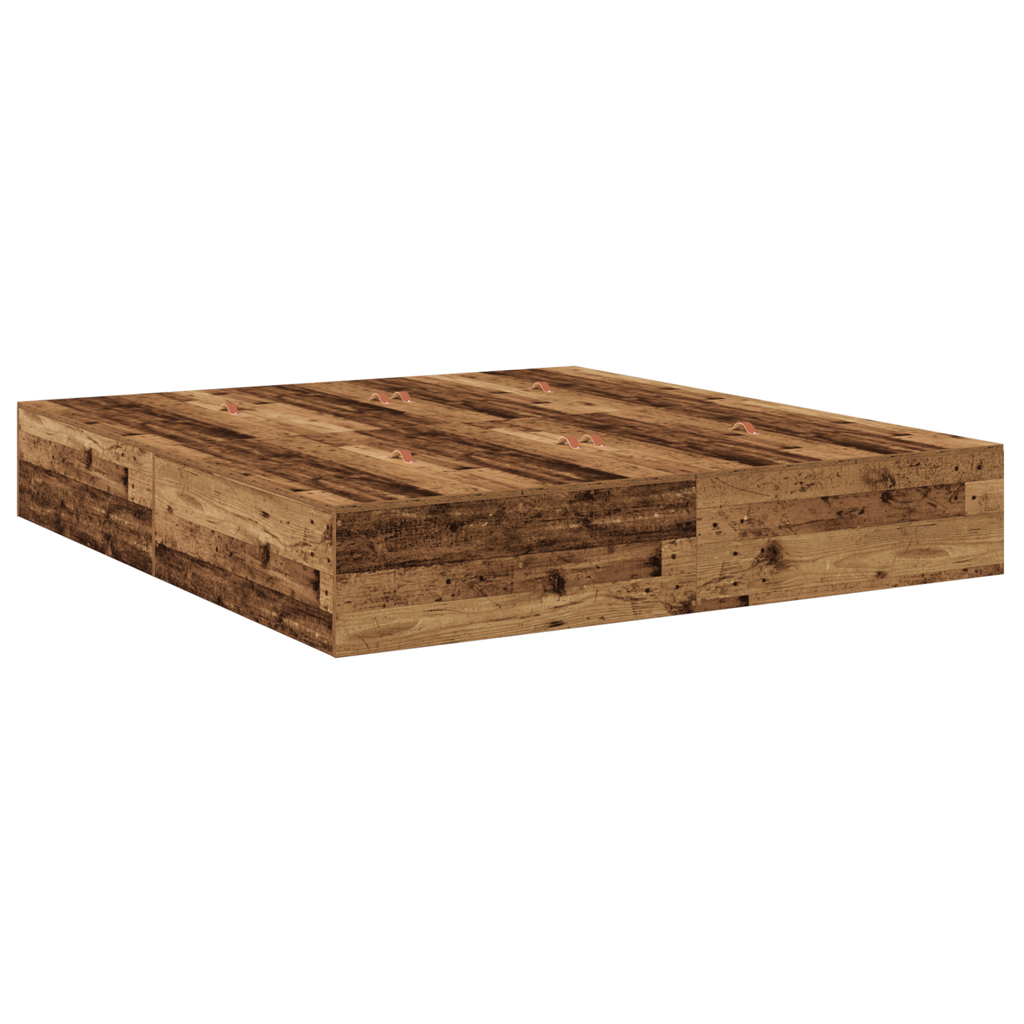 Sengestel Gammelt Træ 200 X 200 Cm Konstrueret Træ