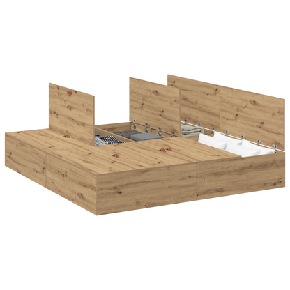 Sengestel Artisan Eg 200 X 200 Cm Konstrueret Træ