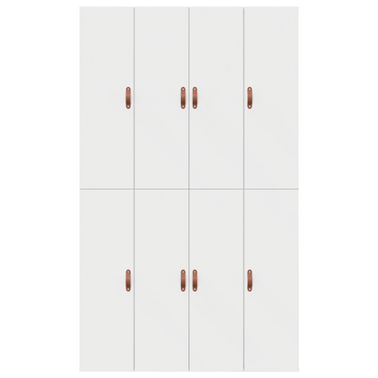 Sengestel Med Opbevaring Hvid 120 X 200 Cm Konstrueret Træ