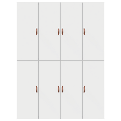 Sengestel Med Opbevaring Hvid 140 X 200 Cm Konstrueret Træ