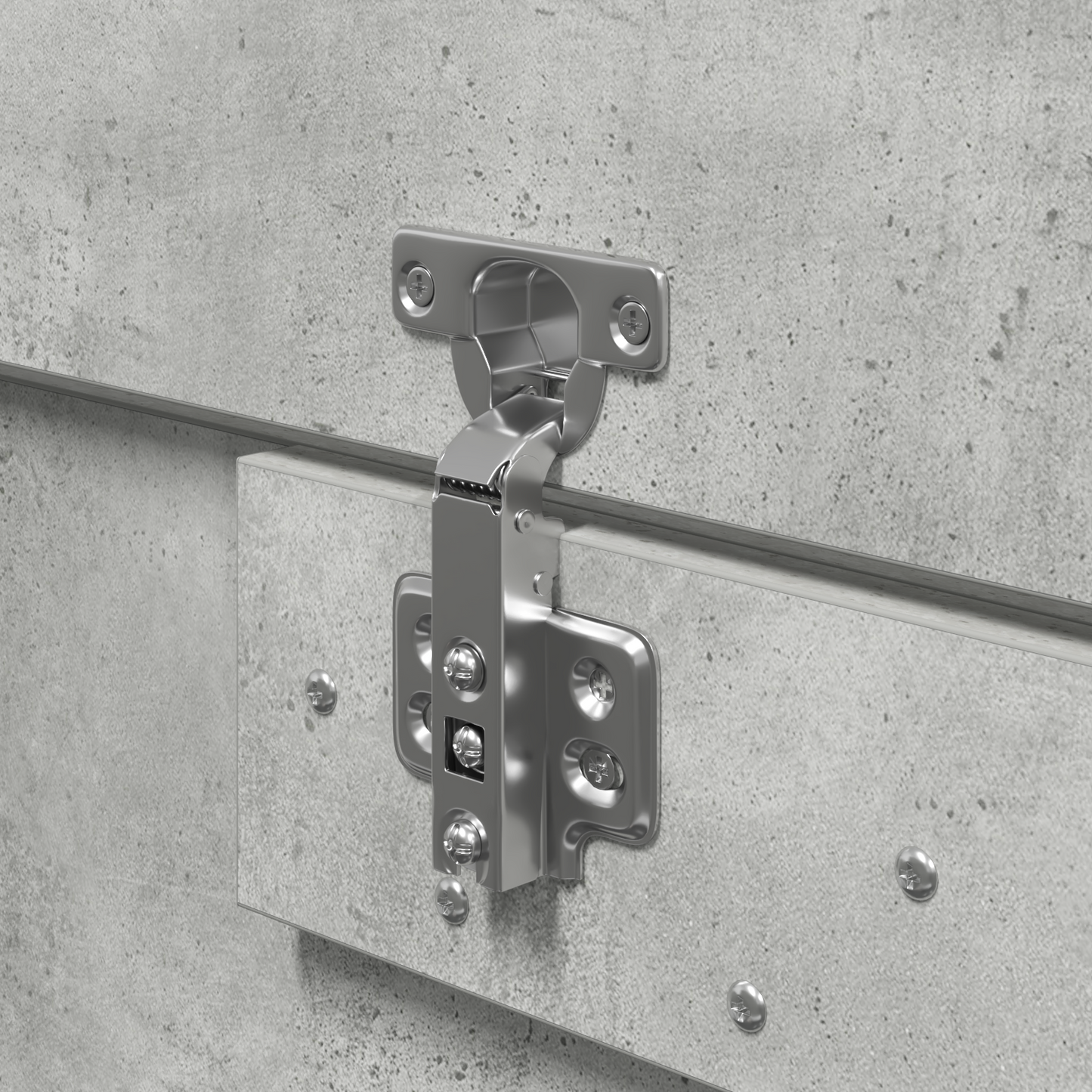 Sengestel Med Opbevaring Betongrå 140 X 200 Cm Konstrueret Træ