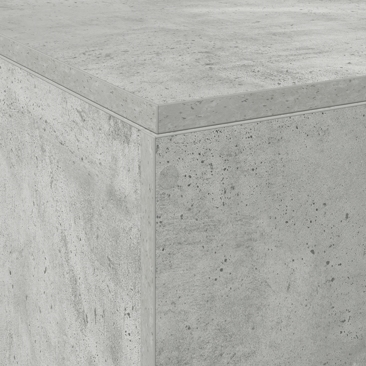 Sengestel Med Opbevaring Betongrå 150 X 200 Cm Konstrueret Træ