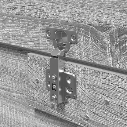 Sengestel Grå Sonoma-Eg 150 X 200 Cm Konstrueret Træ