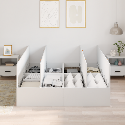 Opbevaringsseng Hvid 160X200 Cm