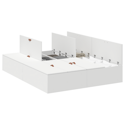 Opbevaringsseng Hvid 160X200 Cm