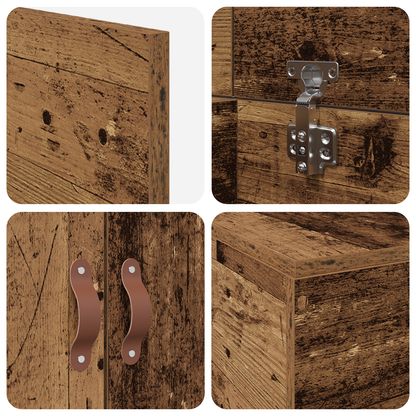 Sengestel Gammelt Træ 90 X 190 Cm Konstrueret Træ