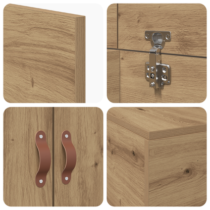 Sengestel Med Opbevaring Artisan Eg 90 X 190 Cm Konstrueret Træ