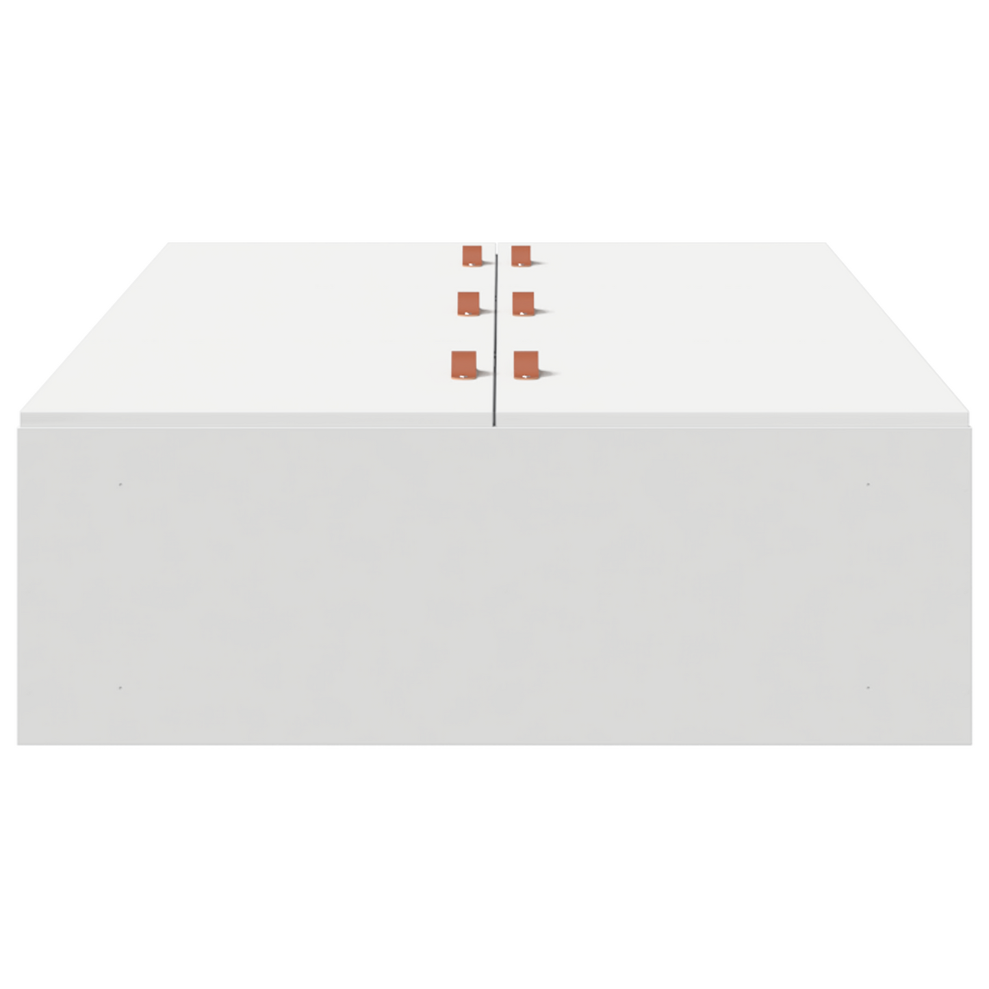 Sengestel Med Opbevaring Hvid 75 X 190 Cm Konstrueret Træ