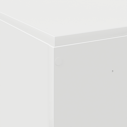 Sengestel Med Opbevaring Hvid 120 X 190 Cm Konstrueret Træ