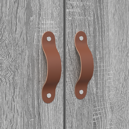 Sengestel Grå Sonoma-Eg 120 X 190 Cm Konstrueret Træ