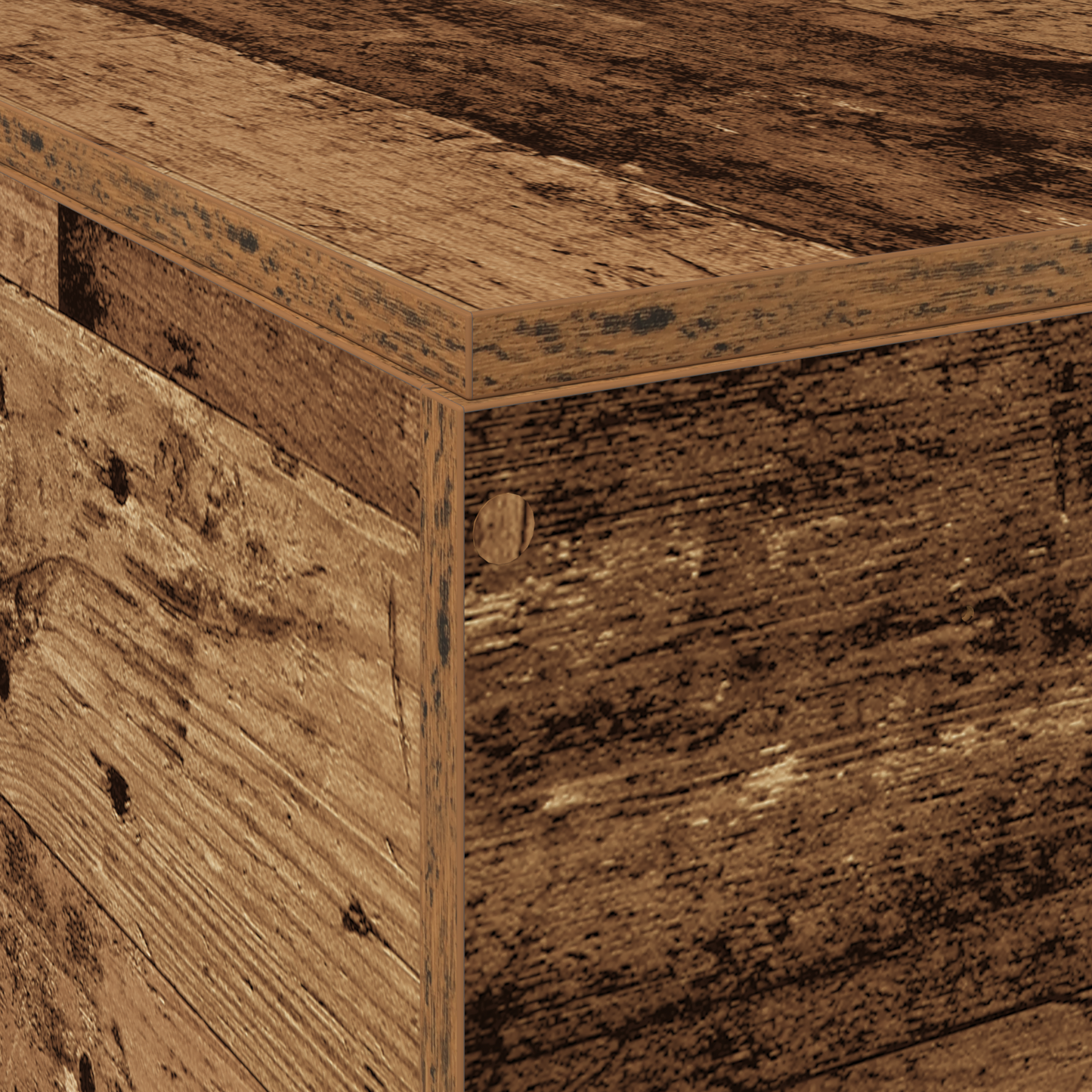 Sengestel Gammelt Træ 120 X 190 Cm Konstrueret Træ