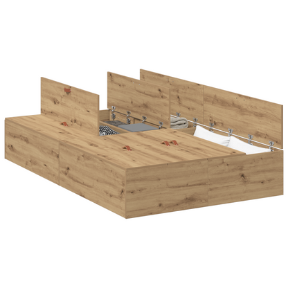 Sengestel Artisan Eg 120 X 190 Cm Konstrueret Træ