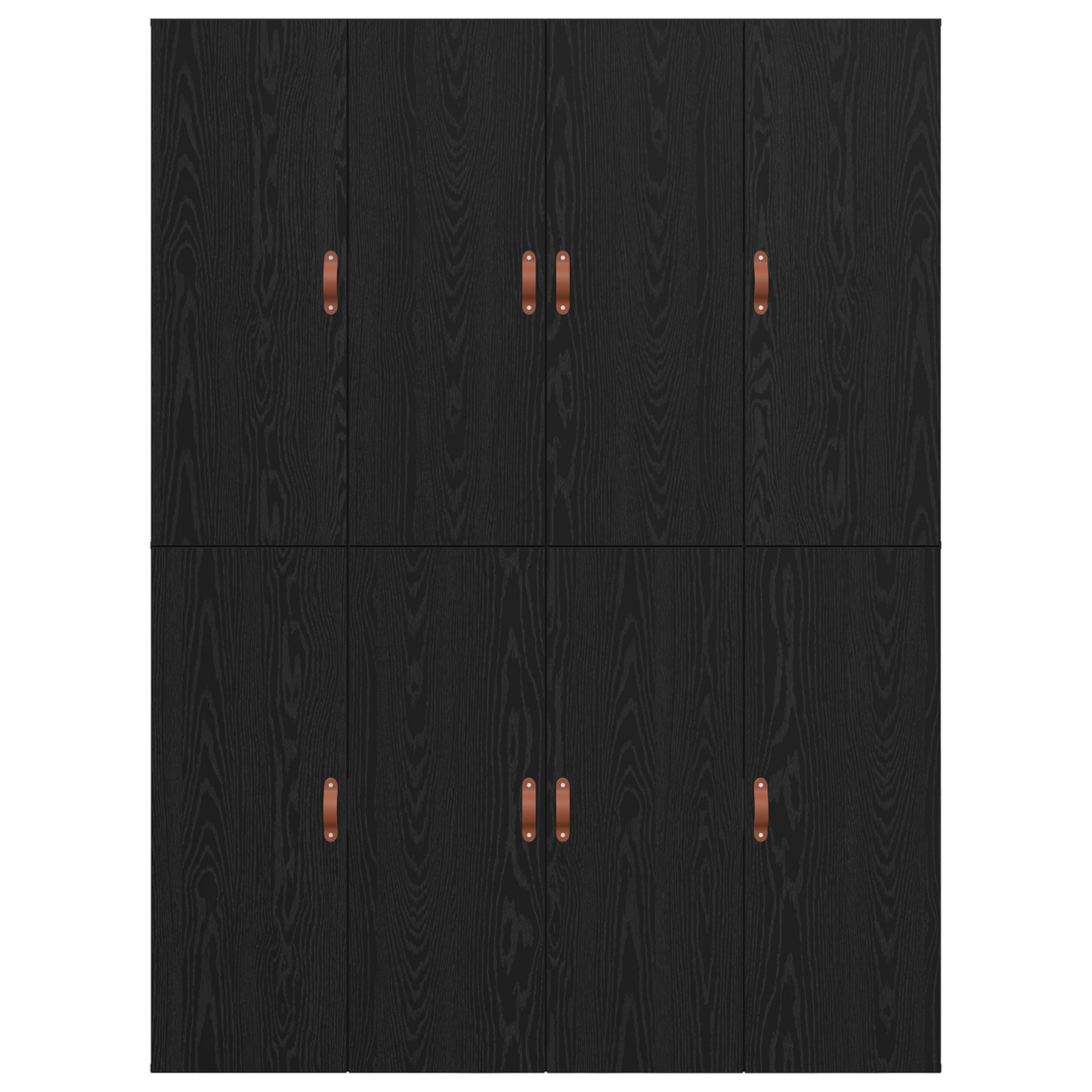 Sengestel Med Opbevaring Sort Eg 140 X 190 Cm Konstrueret Træ