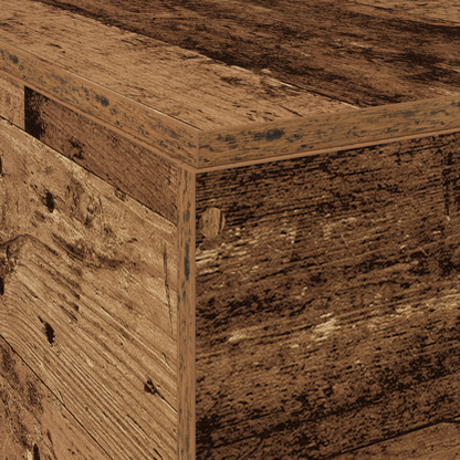 Sengestel Gammelt Træ 140 X 190 Cm Konstrueret Træ