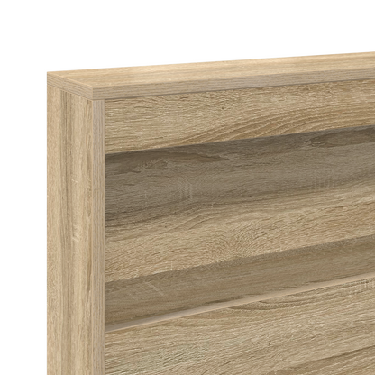Opbevaringshovedgavl med Hylde Sonoma-eg 80 Cm Konstrueret Træ - billede 8