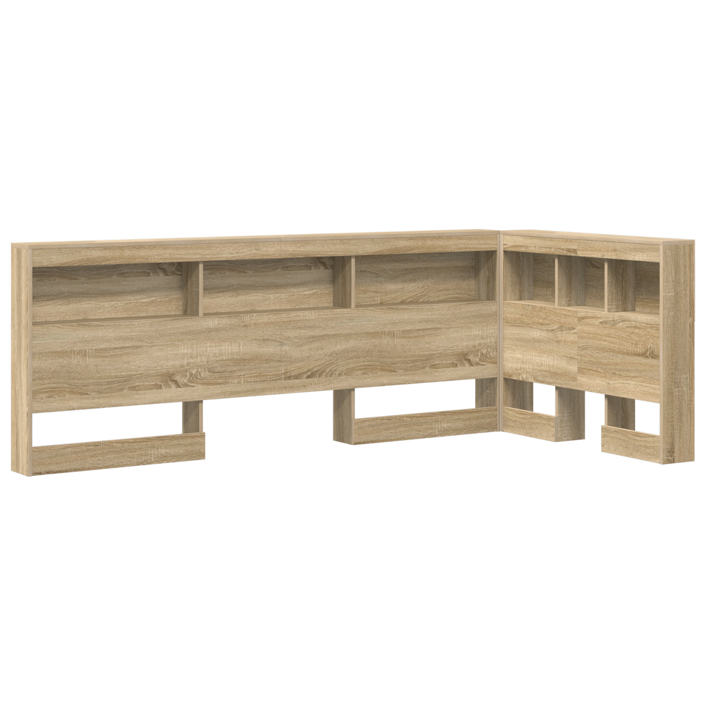 Opbevaringshovedgavl med Hylde Sonoma-eg 90 Cm Konstrueret Træ - billede 2