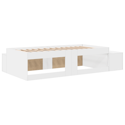 Opbevaringsseng Hvid 80x200 Cm - billede 9