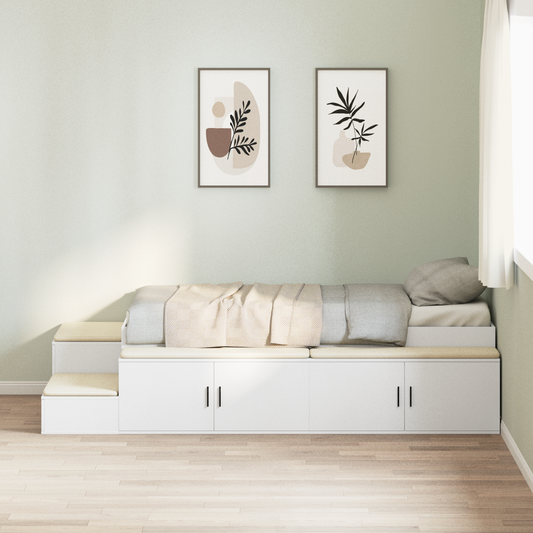 Opbevaringsseng Hvid 80x200 Cm - hovedbillede