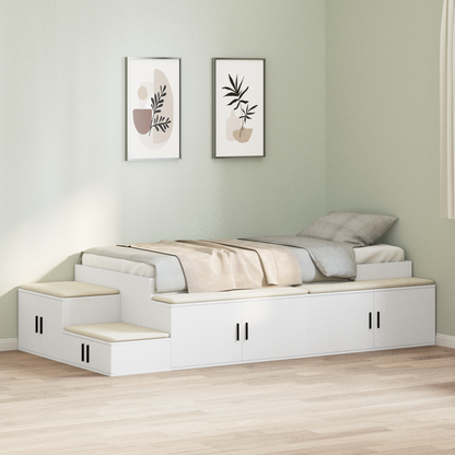 Opbevaringsseng Hvid 80x200 Cm - billede 4