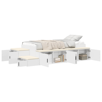 Opbevaringsseng Hvid 80x200 Cm - billede 3