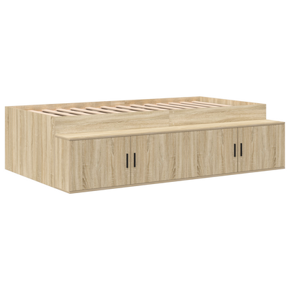 Opbevaringsseng Sonoma Egetræ 100x200 Cm - billede 6