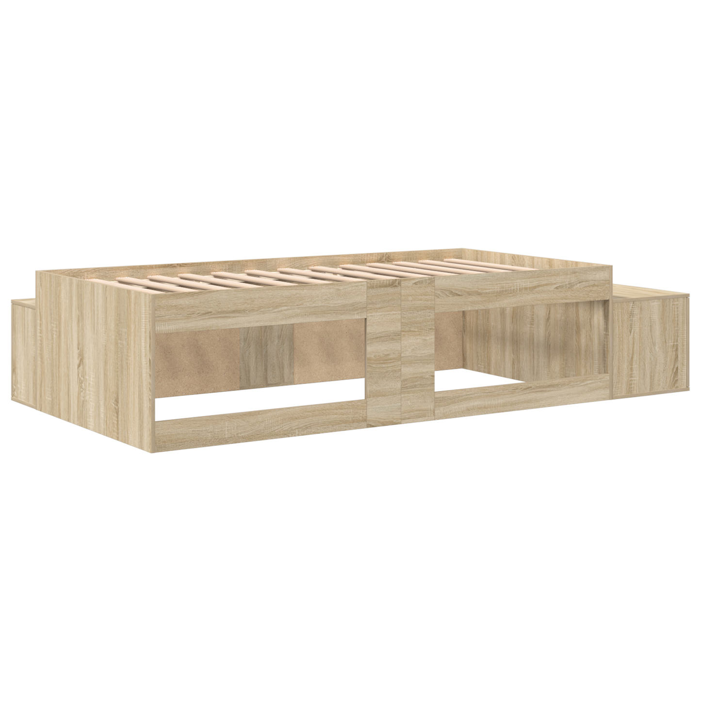 Opbevaringsseng Sonoma Egetræ 100x200 Cm - billede 9
