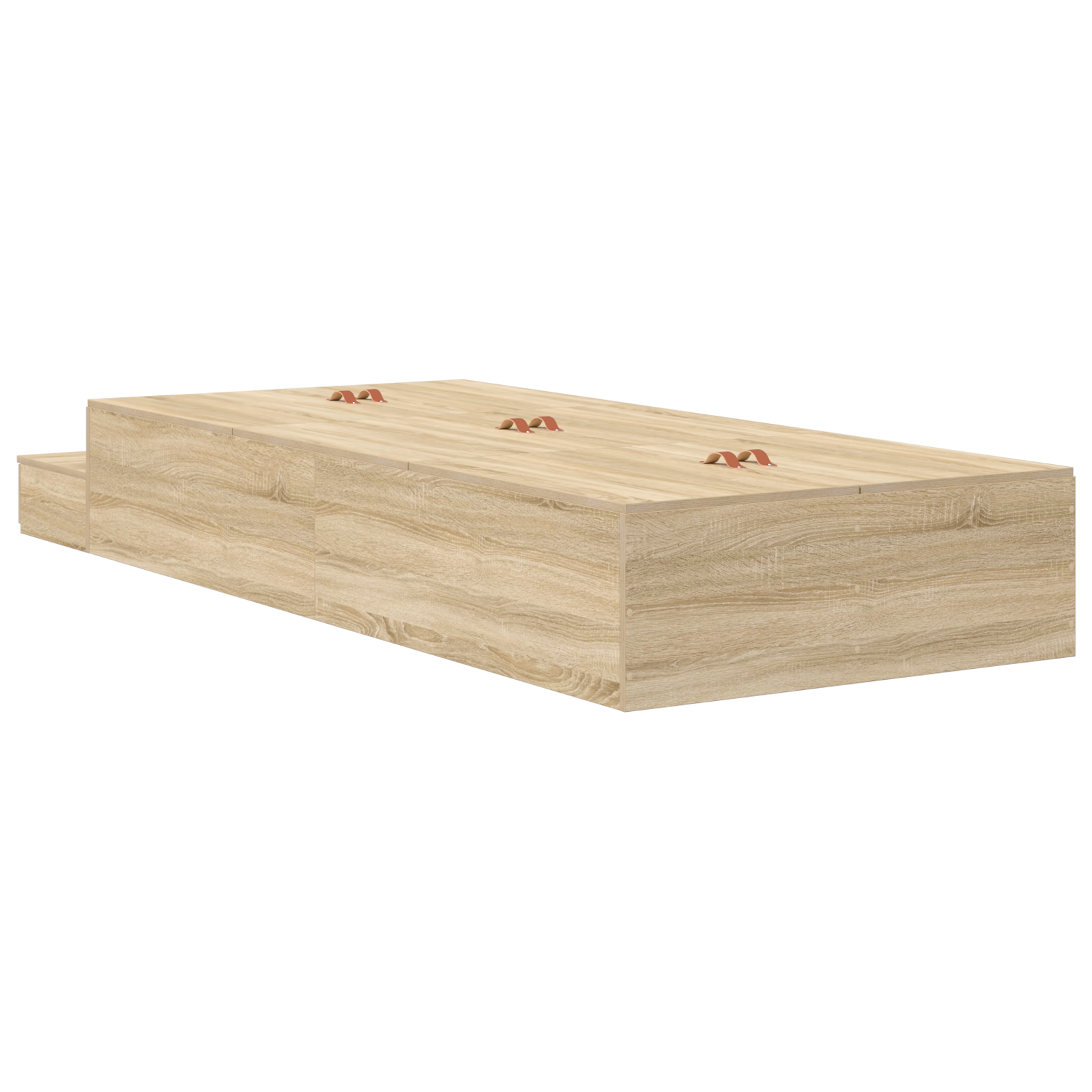Opbevaringsseng i Sonoma Eg 80x200 Cm - billede 10