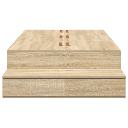 Opbevaringsseng i Sonoma Eg 80x200 Cm - billede 8