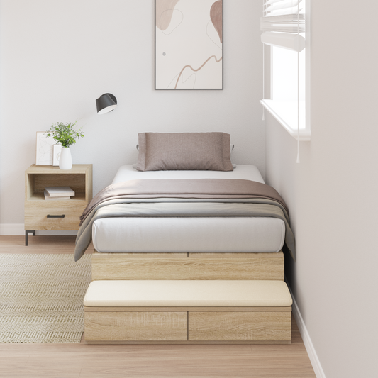 Opbevaringsseng i Sonoma Eg 80x200 Cm - hovedbillede