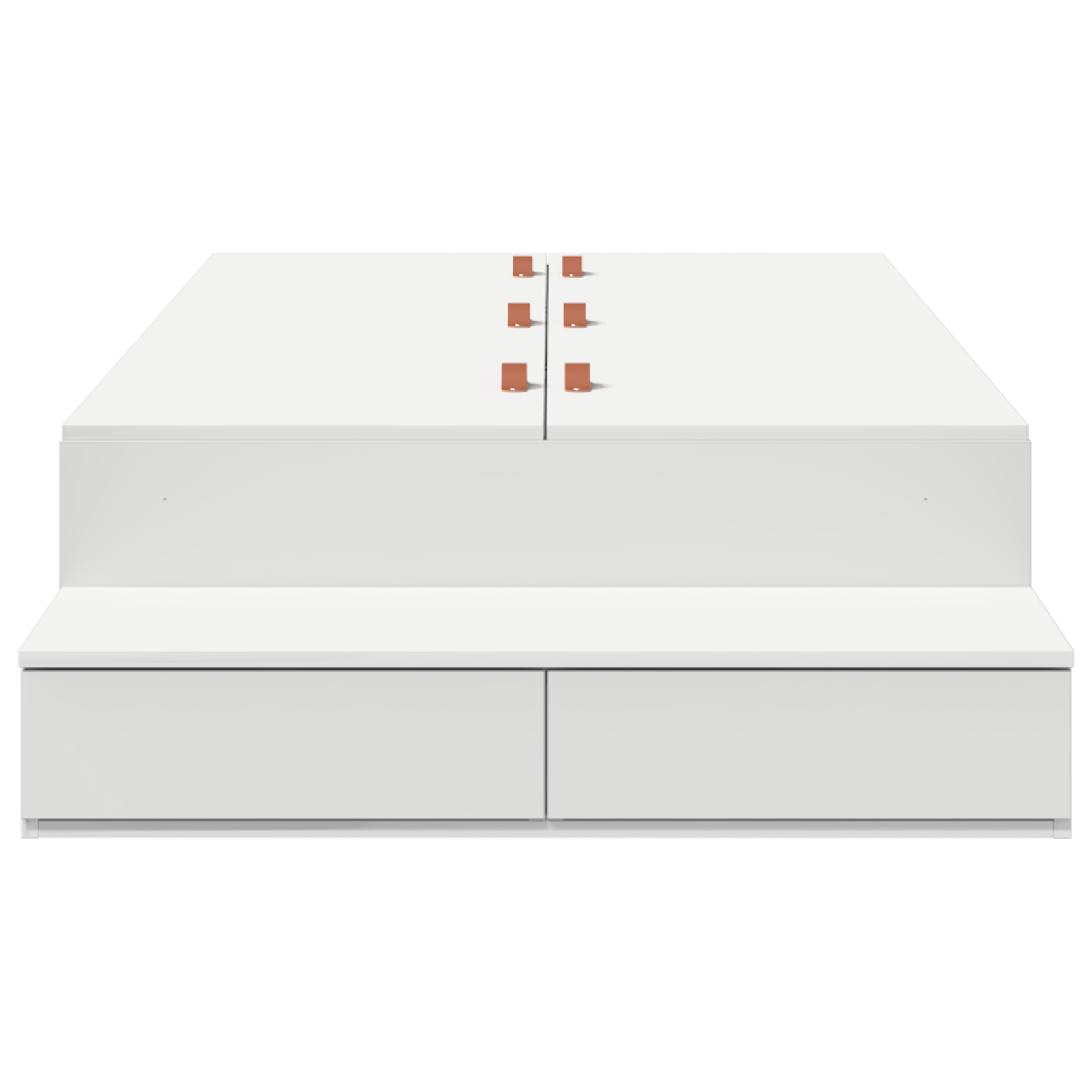 Opbevarings Sengestel Hvid 90x200 Cm - billede 8