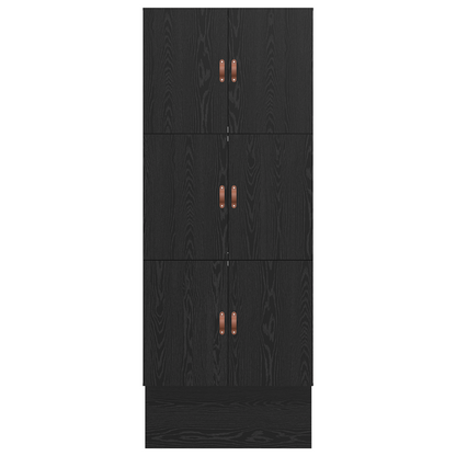 Opbevarings Seng i Sort Egetræ 90x200 Cm - billede 11