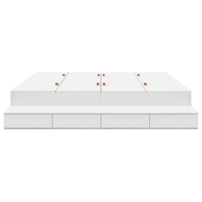 Opbevarings Sengestel Hvid 200x200 Cm - billede 5