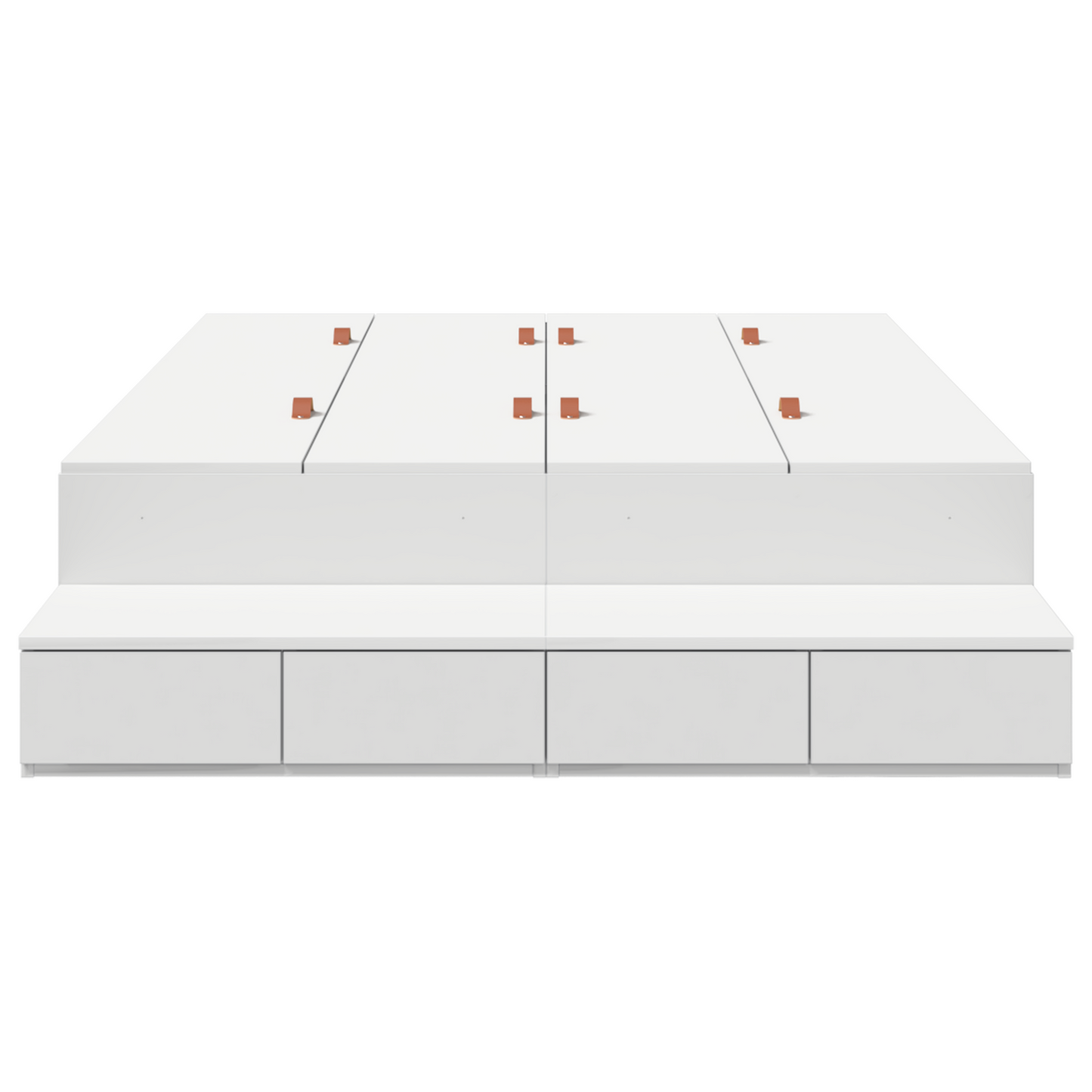 Opbevaringssengramme Hvid 120x200 Cm - billede 7