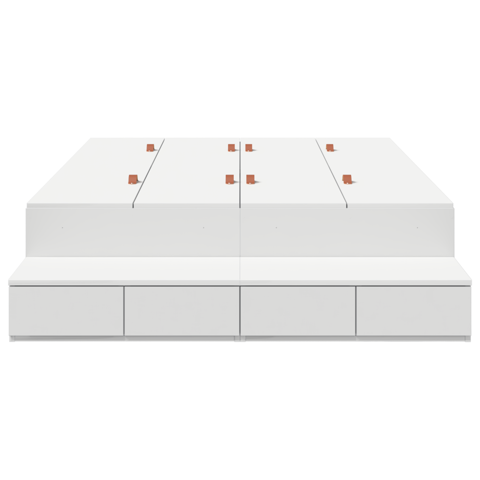 Opbevaringssengramme Hvid 120x200 Cm - billede 7